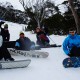 Taking a much needed rest on the slopes of Thredbo.