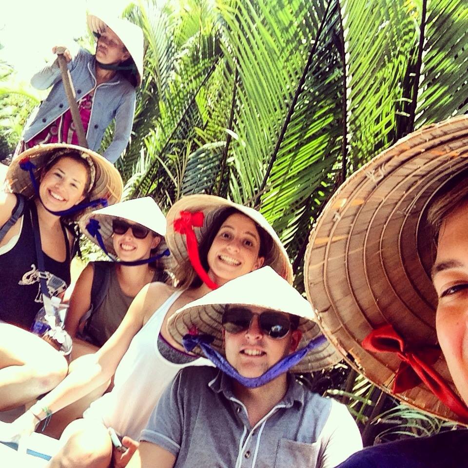 Travelling along the Mekong delta was incredible.