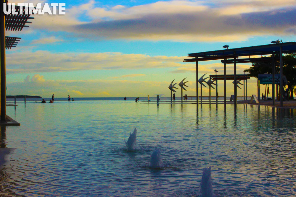 The beautiful lagoon in Cairns