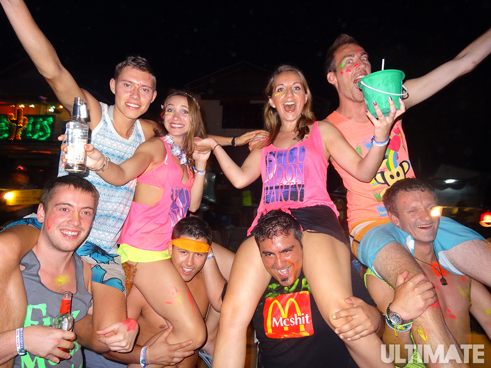 Party at the Full Moon Party in Thailand