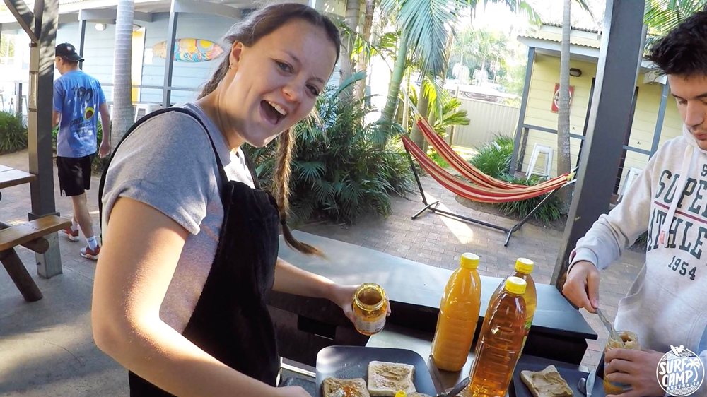 The food at Surf Camp Australia is awesome
