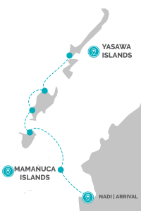 Fiji Island Hopper Ultimate Package Map