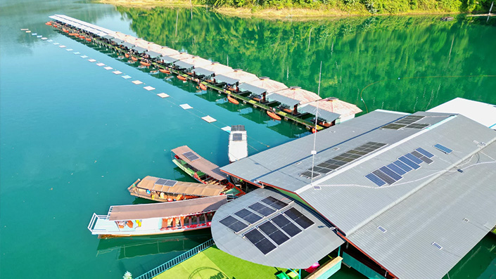 Where We Stay Thailand Group Tour Smiley-Lake-house Drone