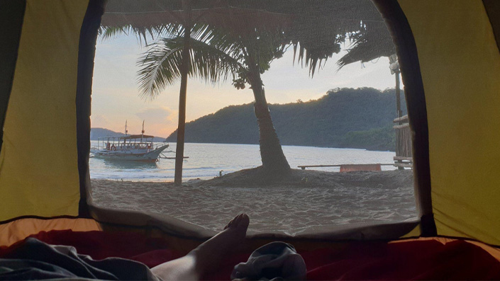 Philippines Where We Stay Philippines Group Adventure Tour Port Barton - camping - 2 Person Tent