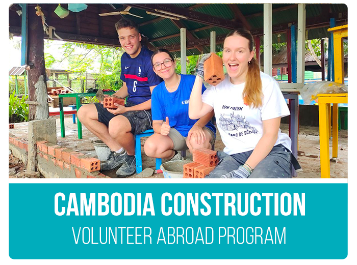 cambodia construction volunteer abroad program ultimate travel