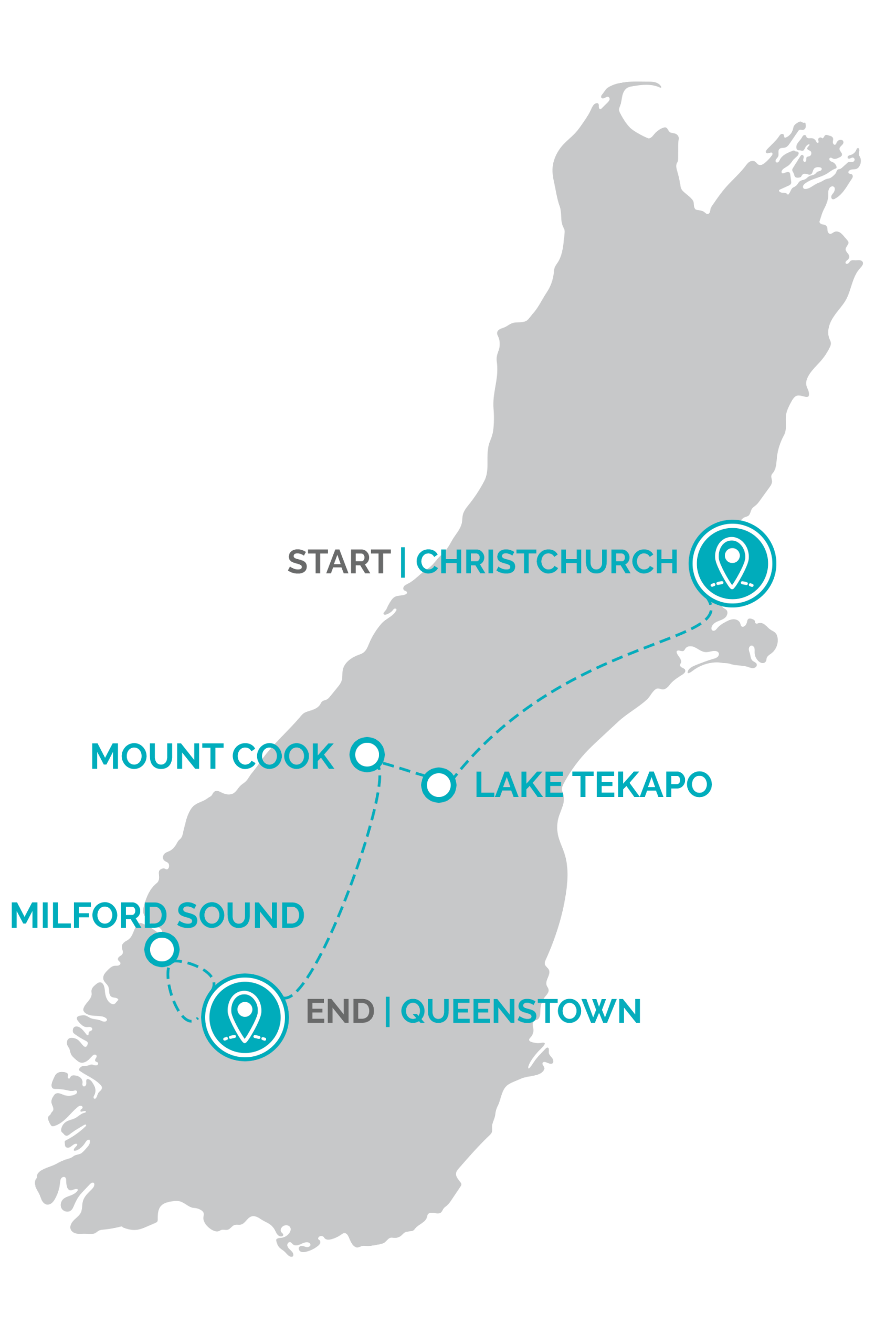 South-Island-Group-Tour-Map